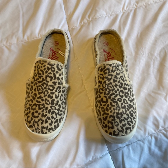 Women’s Jellypop Leopard Mules, Size 7 - Picture 4 of 5